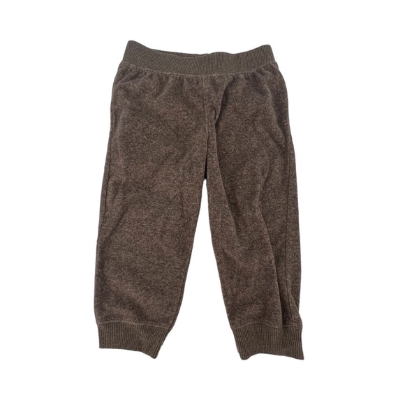just one you By Carter’s Blue Brown Fleece Vest and Jogger Set Size 12 Months - Picture 7 of 9